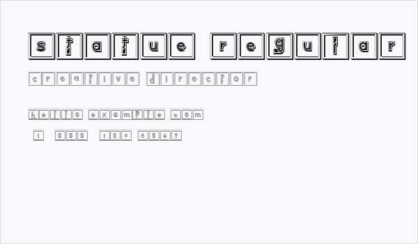 Statue Regular Business Card