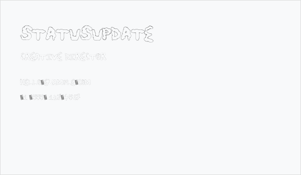 StatusUpdate Business Card