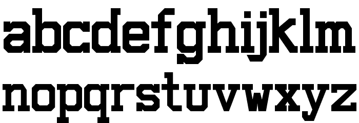 Staubach Font LOWERCASE
