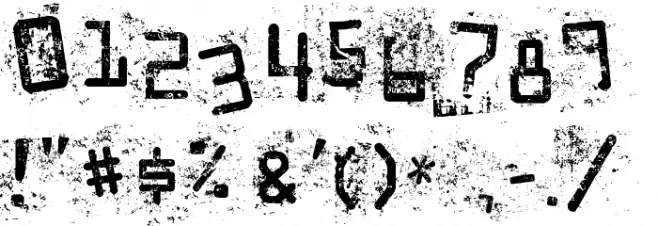 Staubiges Vergngen Font OTHER CHARS