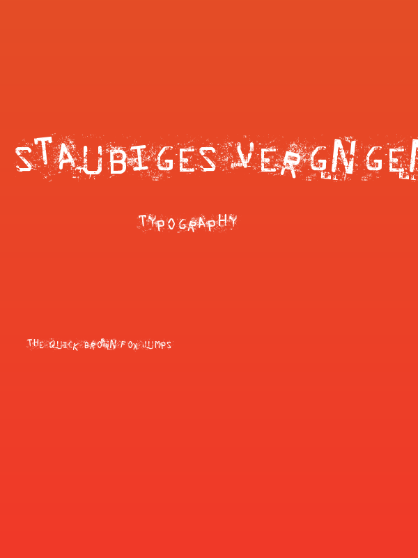 Staubiges Vergngen Poster