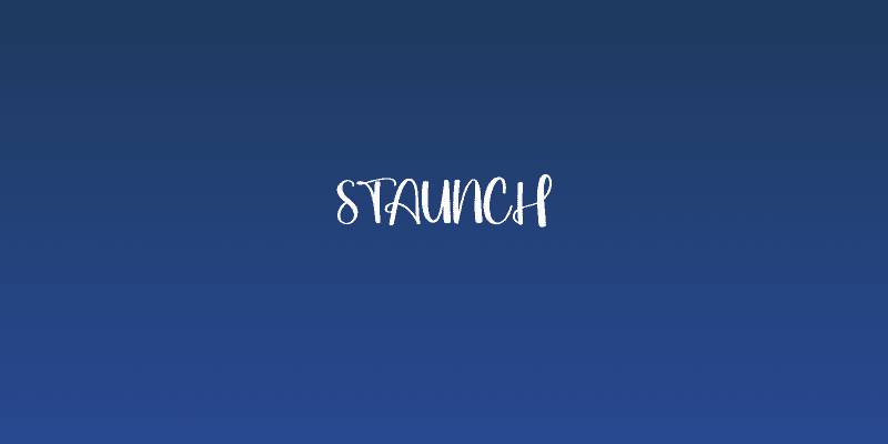 Staunch Social Header