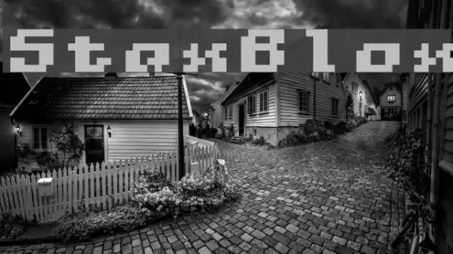 StaxBlox Font examples