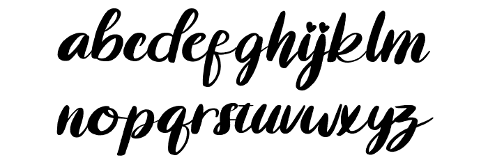 Stay Athaliya Font LOWERCASE