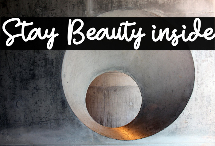 Stay Beauty inside Шрифта examples