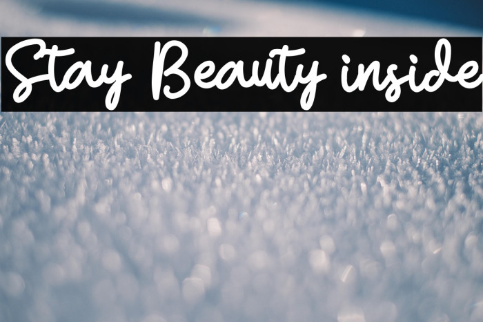 Stay Beauty inside Шрифта examples
