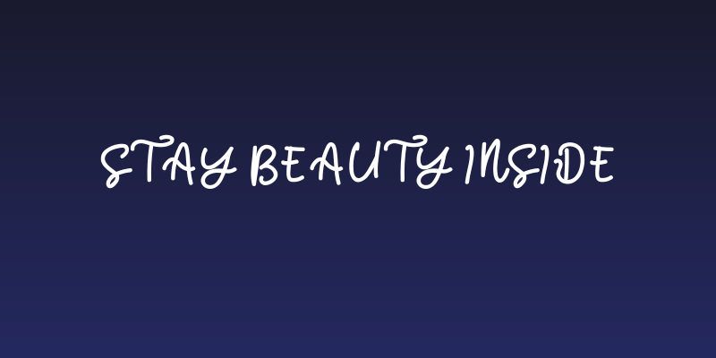 Stay Beauty inside Social Header