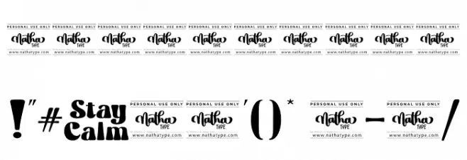 Stay Calm Personal Use 字体 其它煤焦