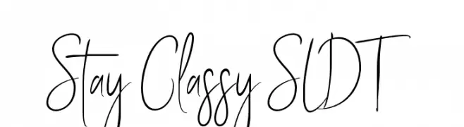 Stay Classy SLDT  Fuentes Gratis Descargar