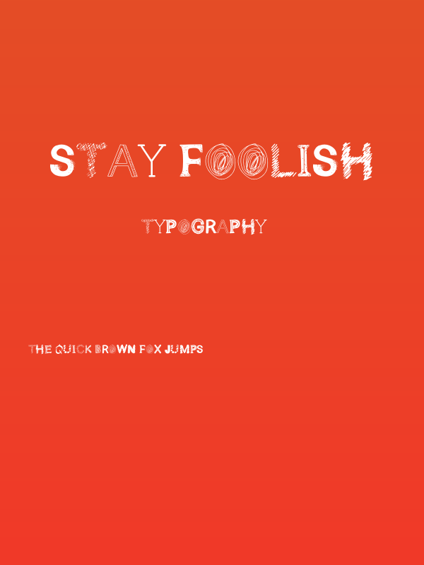 Stay Foolish Poster