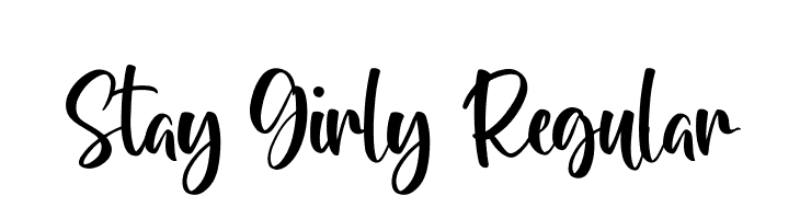 Stay Girly Regular  baixar fontes gratis
