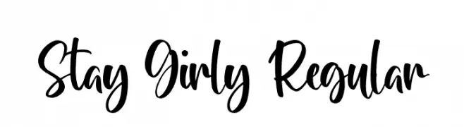 Stay Girly Regular  Fuentes Gratis Descargar