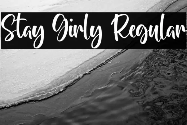 Stay Girly Regular Font examples