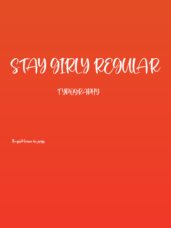 Stay Girly Regular Poster
