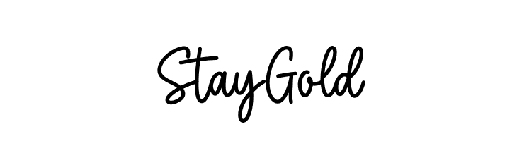 Stay Gold  नि: शुल्क फ़ॉन्ट्स डाउनलोड