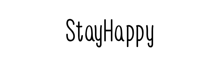 Stay Happy  フリーフォントのダウンロード