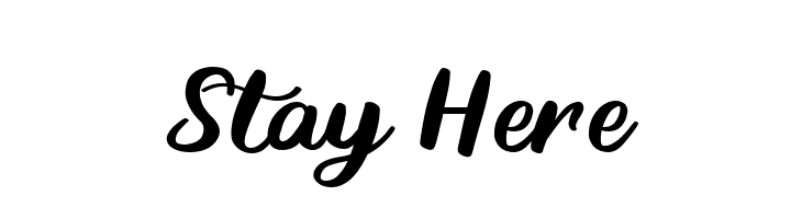 Stay Here  Frei Schriftart Herunterladen