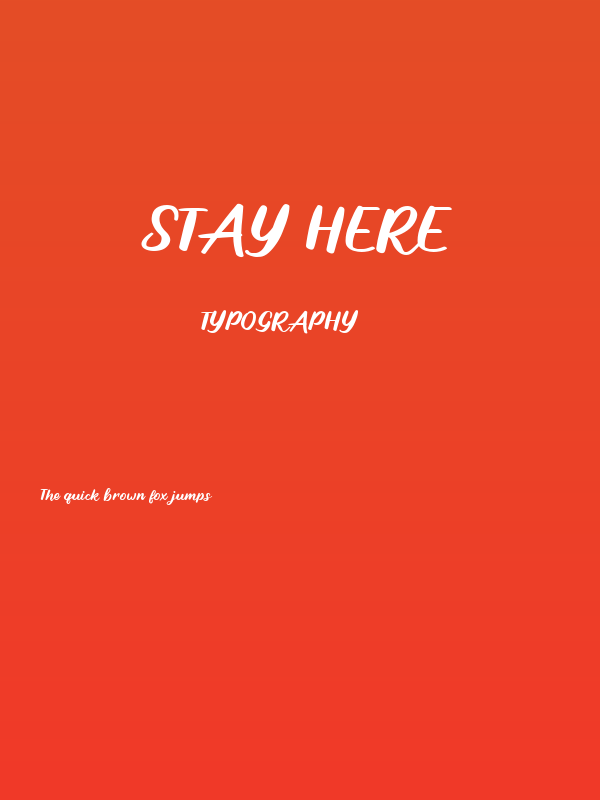 Stay Here Poster