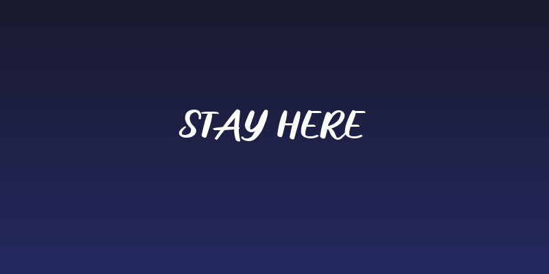 Stay Here Social Header