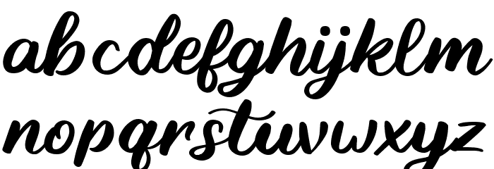 Stay Here Font LOWERCASE