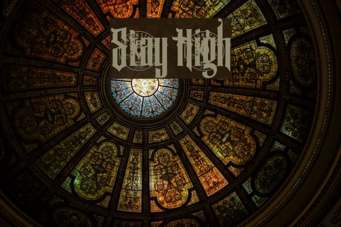 Stay High Font examples