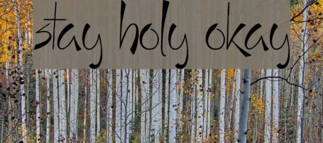 Stay Holy Okay Example 1