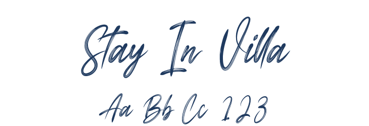 Stay In Villa Font Preview