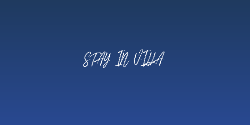 Stay In Villa Social Header