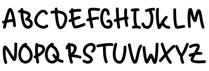 Stay Kids Font UPPERCASE