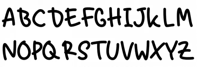 Stay Kids Font UPPERCASE