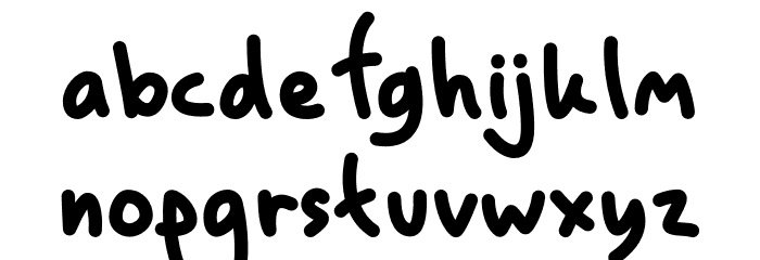 Stay Kids Font LOWERCASE