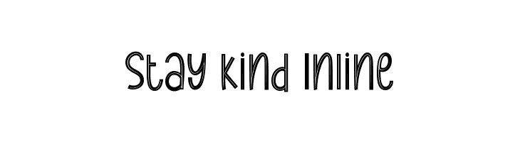 Stay Kind Inline  免费字体下载