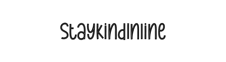 Stay Kind Inline  フリーフォントのダウンロード