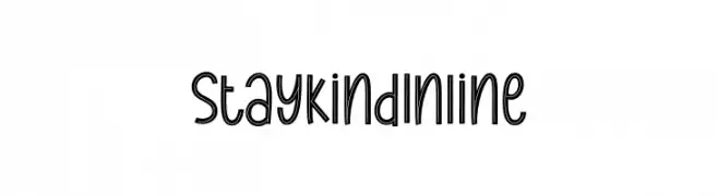 Stay Kind Inline  नि: शुल्क फ़ॉन्ट्स डाउनलोड