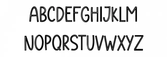 Stay Kind Inline Шрифта ВЕРХНИЙ