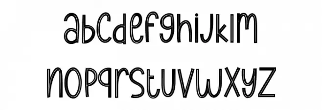Stay Kind Inline Font Litere mici