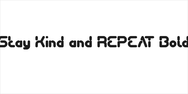 Stay Kind and REPEAT Bold Logo