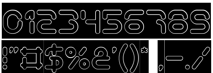 Stay Kind and REPEAT-Hollow-Inv Font OTHER CHARS
