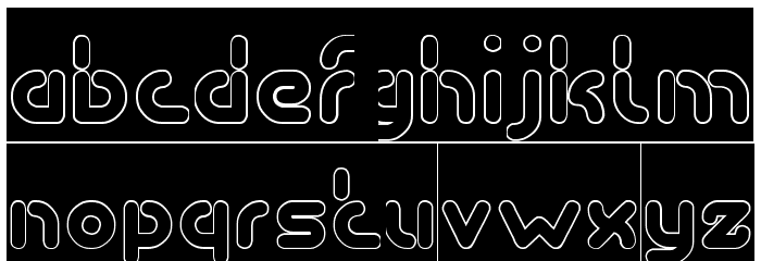 Stay Kind and REPEAT-Hollow-Inv Font LOWERCASE