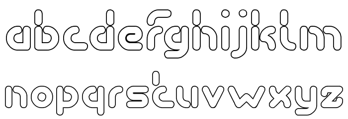 Stay Kind and REPEAT-Hollow Font LOWERCASE