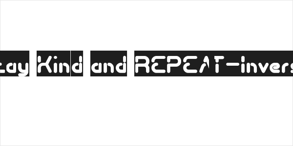 Stay Kind and REPEAT-Inverse Logo