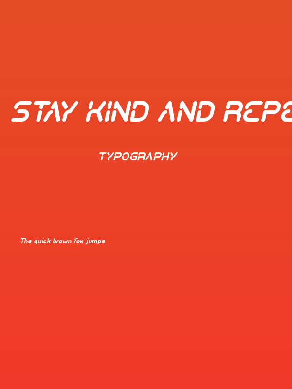 Stay Kind and REPEAT Italic Poster