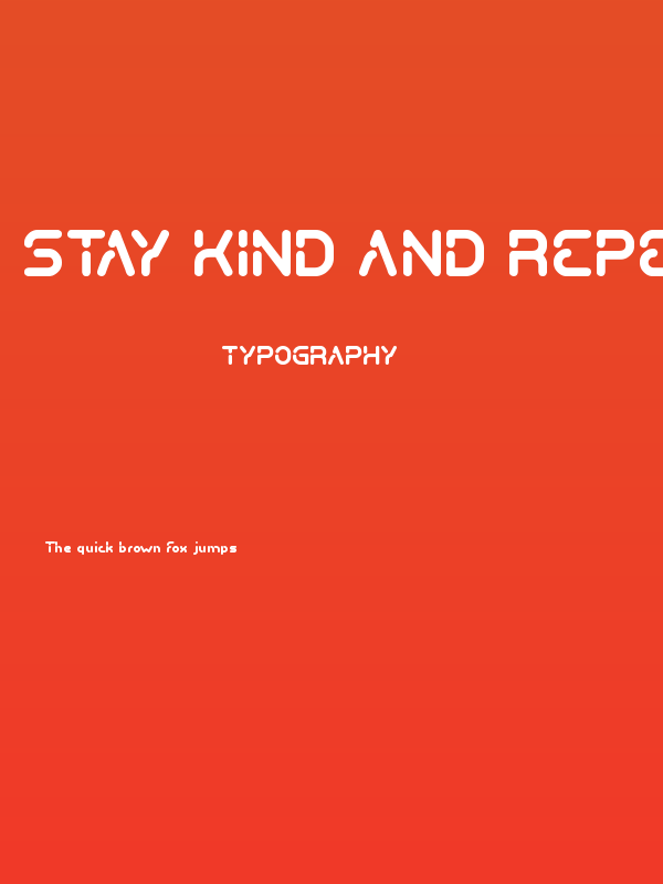 Stay Kind and REPEAT Poster