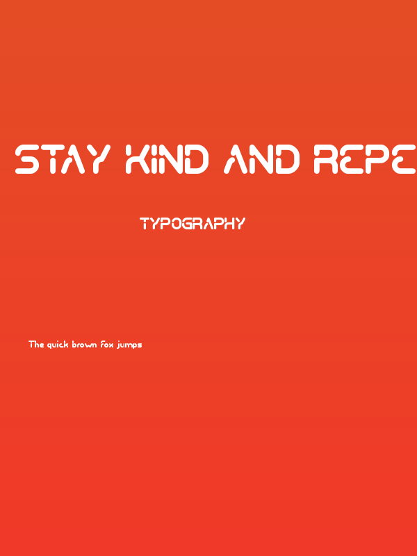 Stay Kind and REPEAT Poster