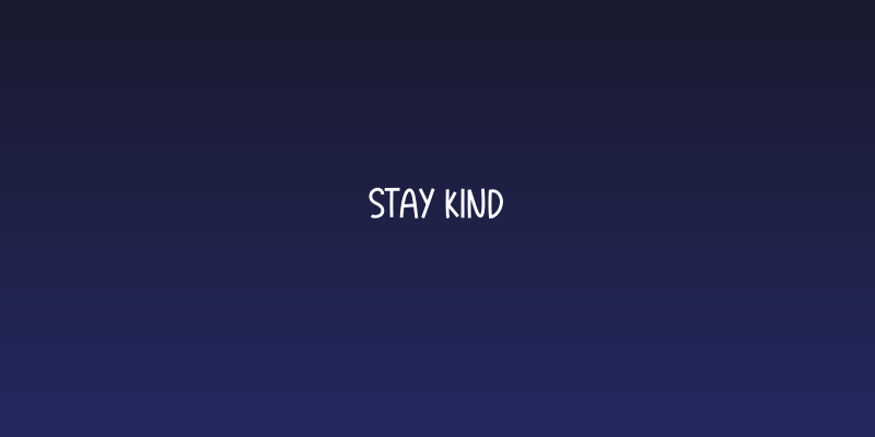 Stay Kind Social Header