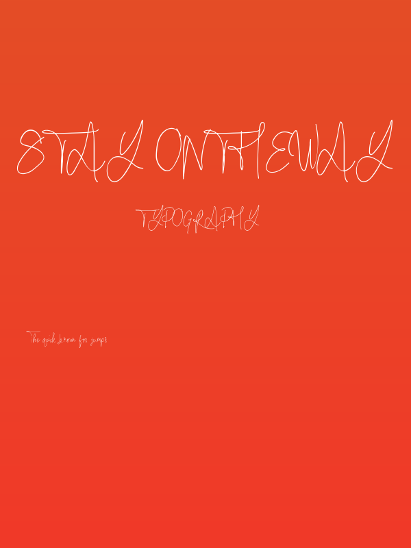 Stay Ontheway Poster