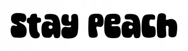 Stay Peach  Descarca Fonturi Gratis