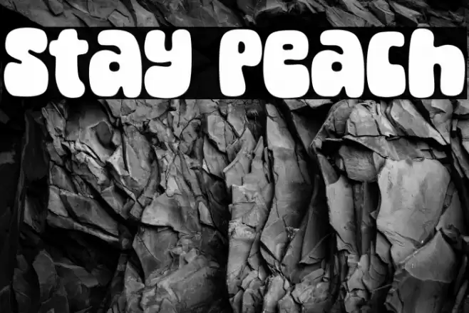 Stay Peach 字体 examples