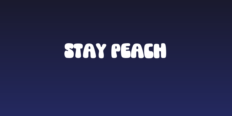 Stay Peach Social Header