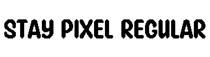 Stay Pixel Regular  font caratteri gratis